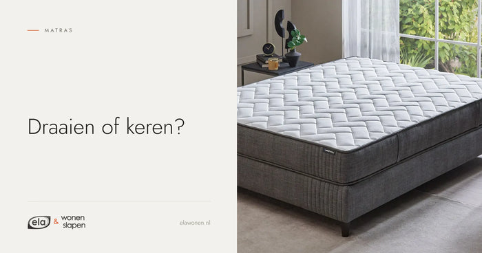 Wool Sense Pro matras met één slaapzijde op een boxspring