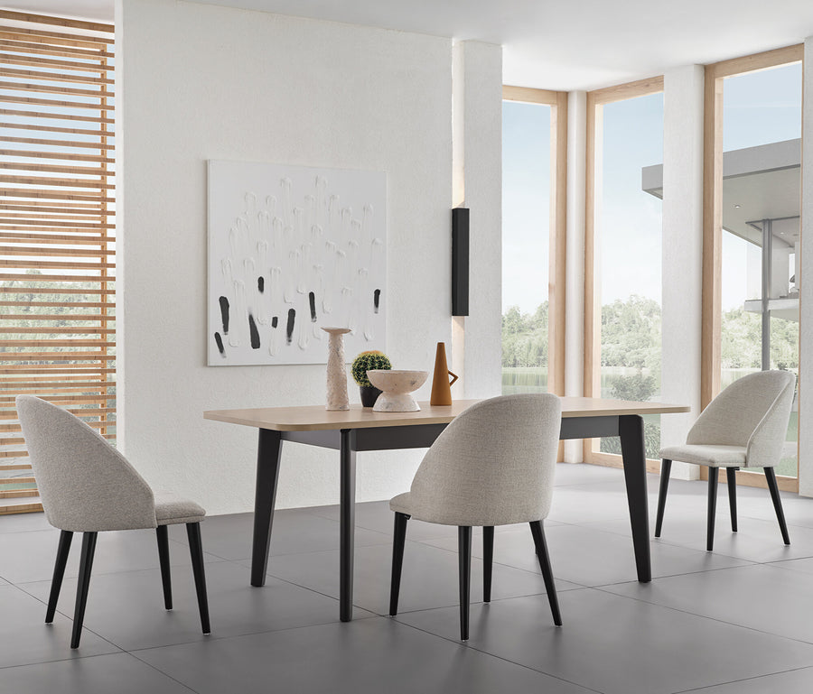 Terra Uitschuifbare Eettafel - Houten Poot, afbeelding 2