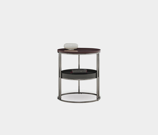 Pera 2-TIER Bijzettafel - Burgundy van Enza Home