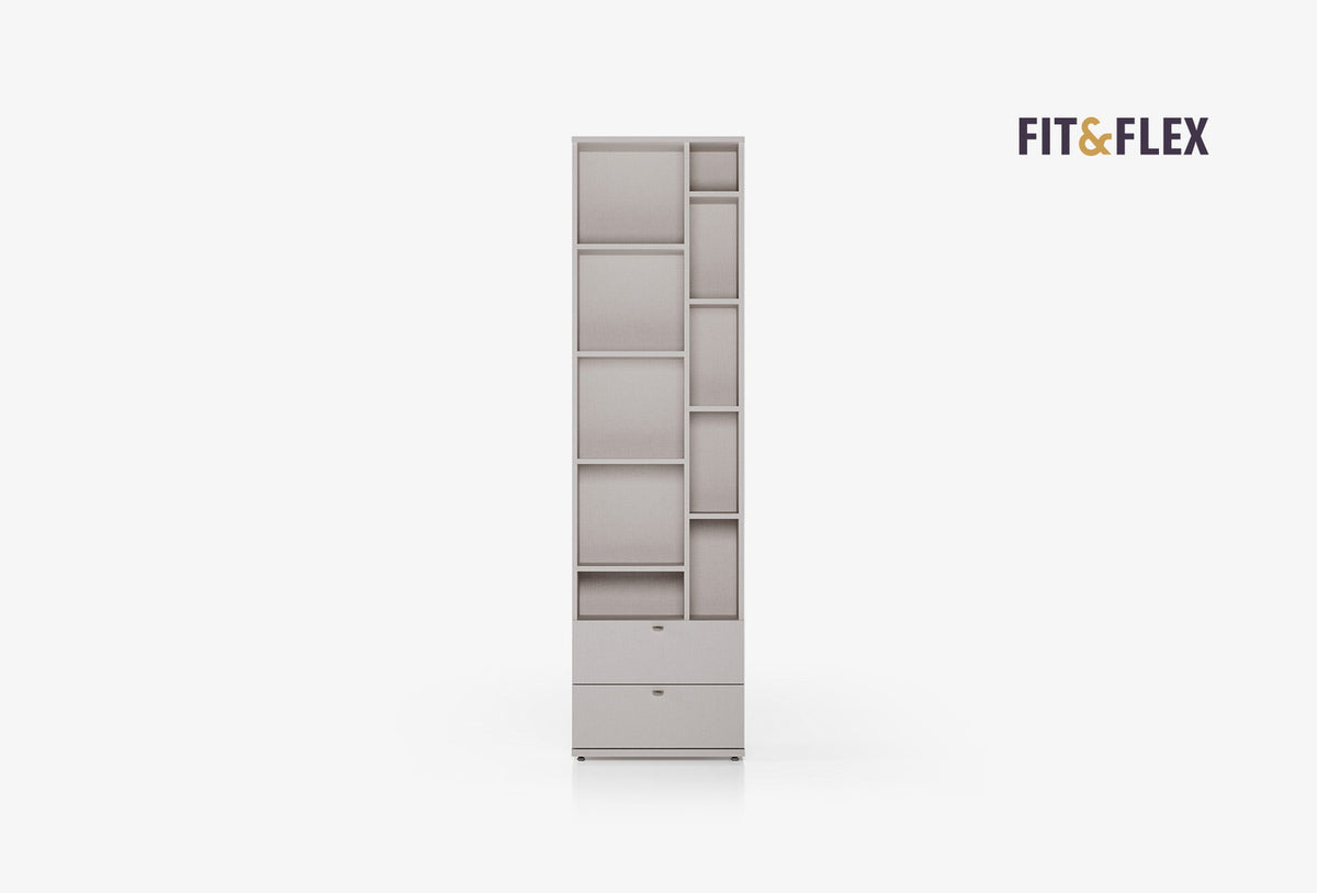 Fit & Flex 2 met Lade Boekenkast, 60x217 cm (BxH)