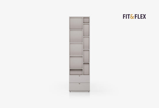 Fit & Flex 2 met Lade Boekenkast, 60x217 cm (BxH)