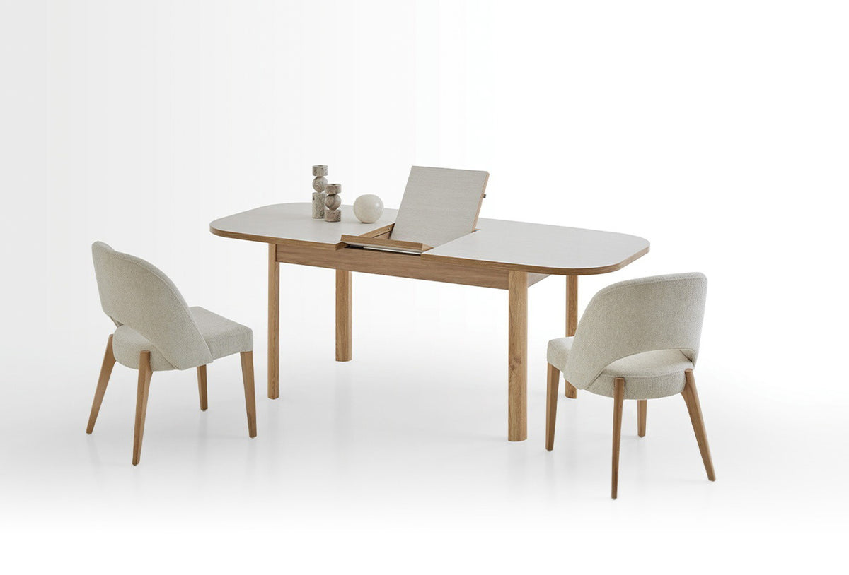 Perge uitschuifbare eettafel 160-200 x 90 cm
