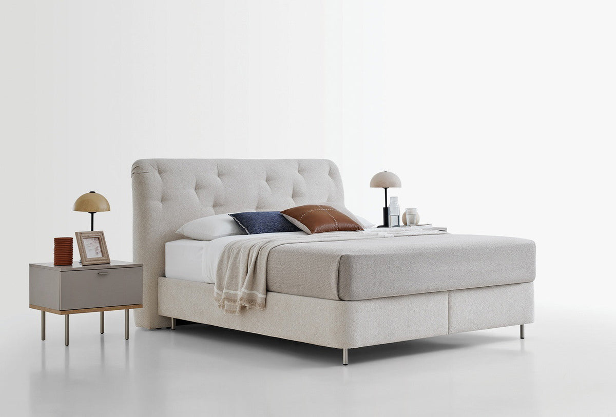 Cante Boxspring met Hoofdbord Beige foto 2
