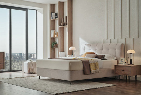 Paloma Boxspring met Hoofdbord 160x200 cm Creme