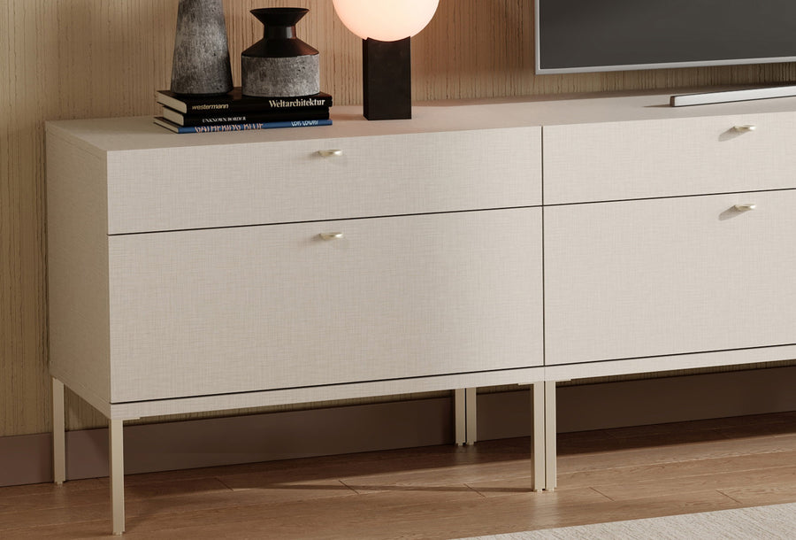 Fit & Flex 2 met Lade met Poten Module - Linnen, 80x67 cm (BxH)