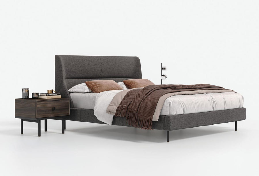 Parma Bed met Hoofdbord Antraciet foto 2