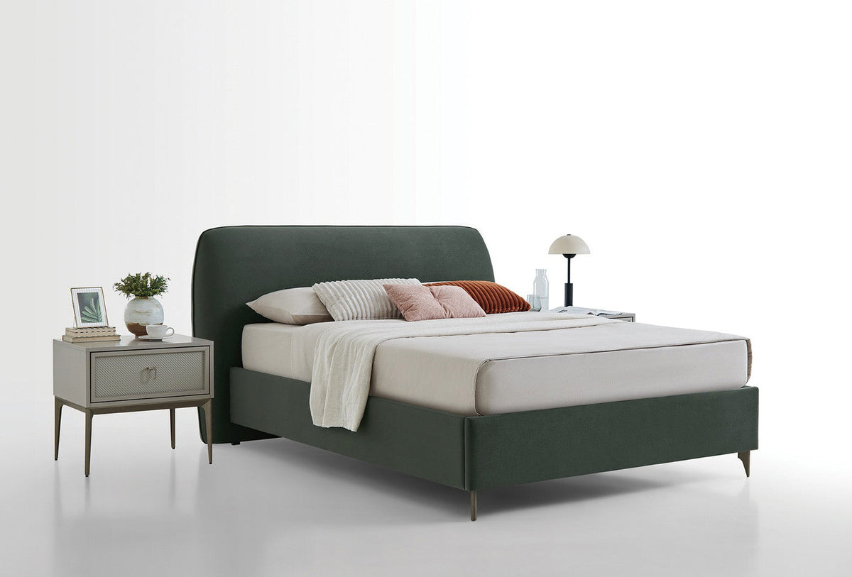 Hera Boxspring met Hoofdbord Fluweel Groen foto 5