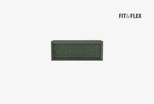 Fit & Flex Wandmodule met Lade - Groen, 80x30 cm (BxH)