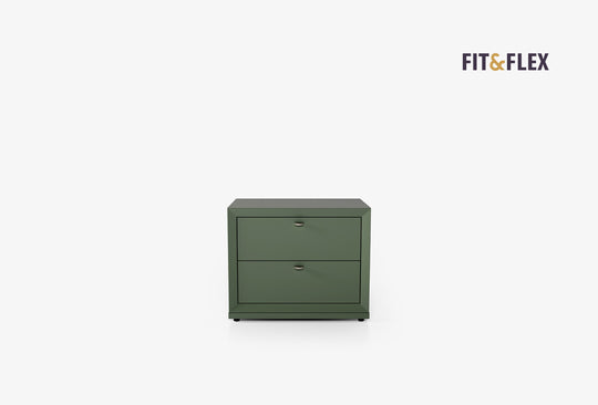 Fit & Flex 2 met Lade met Bedbodem Module - Groen, 60x49 cm (BxH)