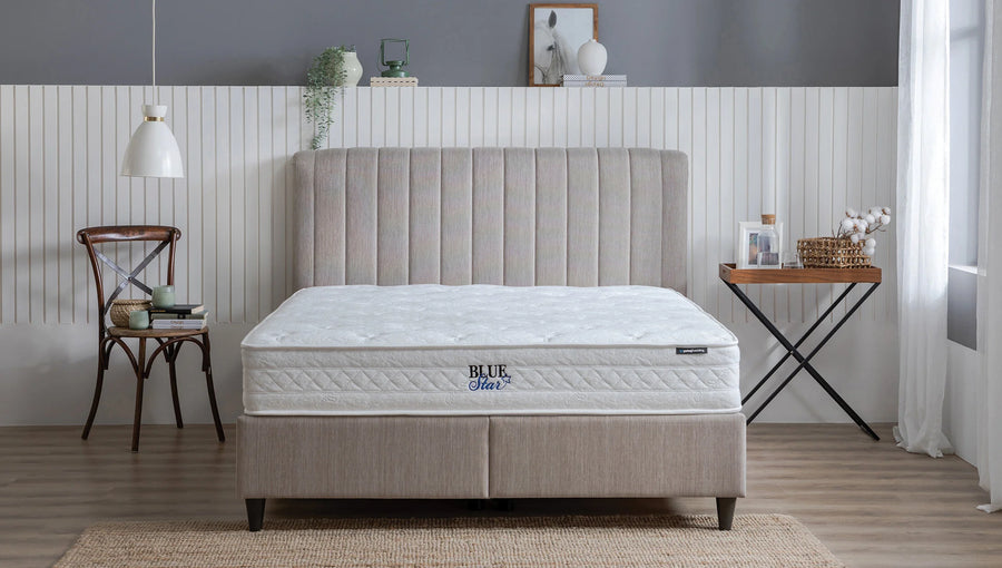 Yatas Bedding | Lento Baza Incl. Somni Hoofdbord en Matras 3 in 1 Set | Boxsprings | Met Opbergruimte