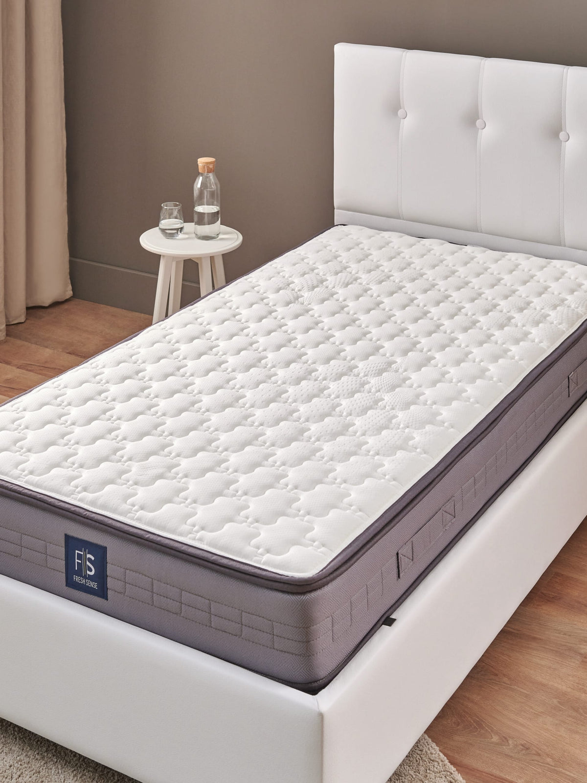 Yatas Bedding | Somni Baza Incl. Hoofdbord en Matras 3 in 1 Set | Boxsprings | Met Opbergruimte