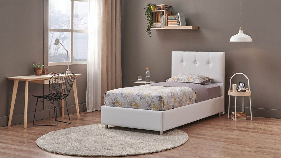 Yatas Bedding | Somni Baza Incl. Hoofdbord en Matras 3 in 1 Set | Boxsprings | Met Opbergruimte