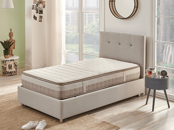 Yatas Bedding | Somni Baza Incl. Hoofdbord en Matras 3 in 1 Set | Boxsprings | Met Opbergruimte