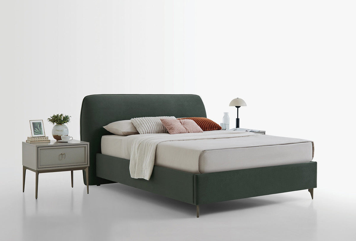 Hera Boxspring met Hoofdbord Fluweel Groen foto 2