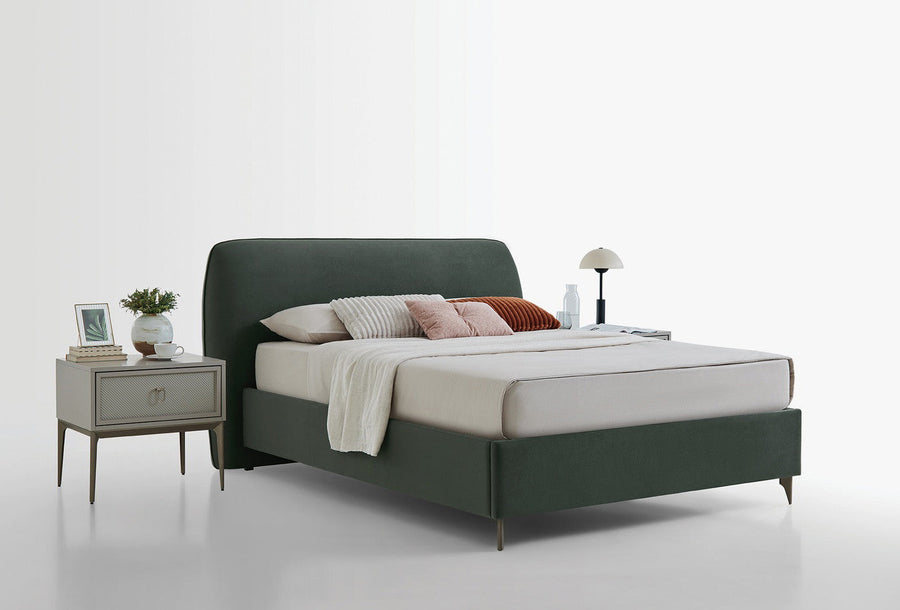 Hera Boxspring met Hoofdbord Fluweel Groen foto 2