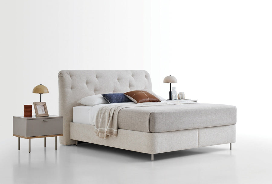 Cante Boxspring met Hoofdbord Beige foto 6