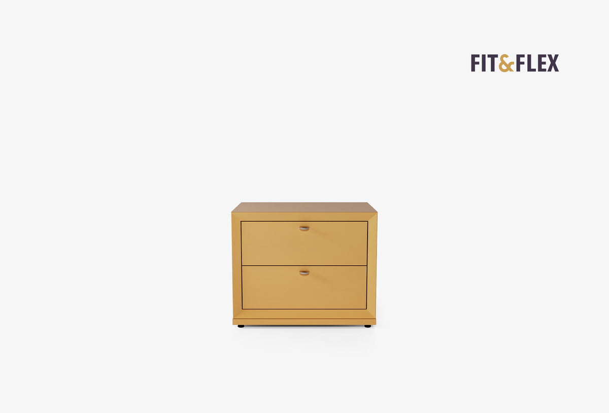 Fit & Flex 2 met Lade met Bedbodem Module - Geel, 60x49 cm (BxH)
