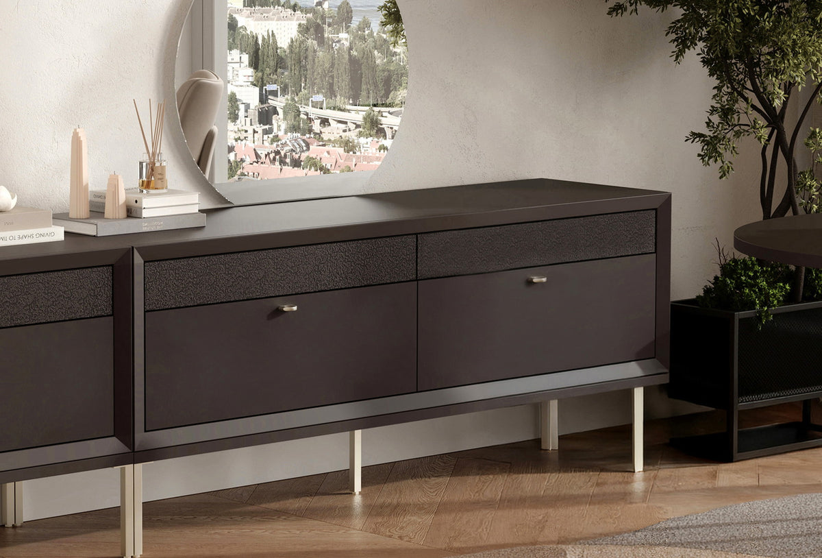Fit & Flex 4 met Lade met Poten Module - Bitter, 160x67 cm (BxH)