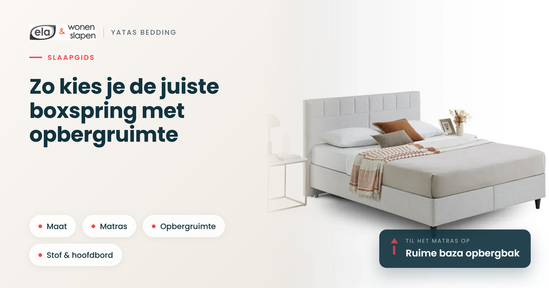 Zo kies je de juiste boxspring met opbergruimte