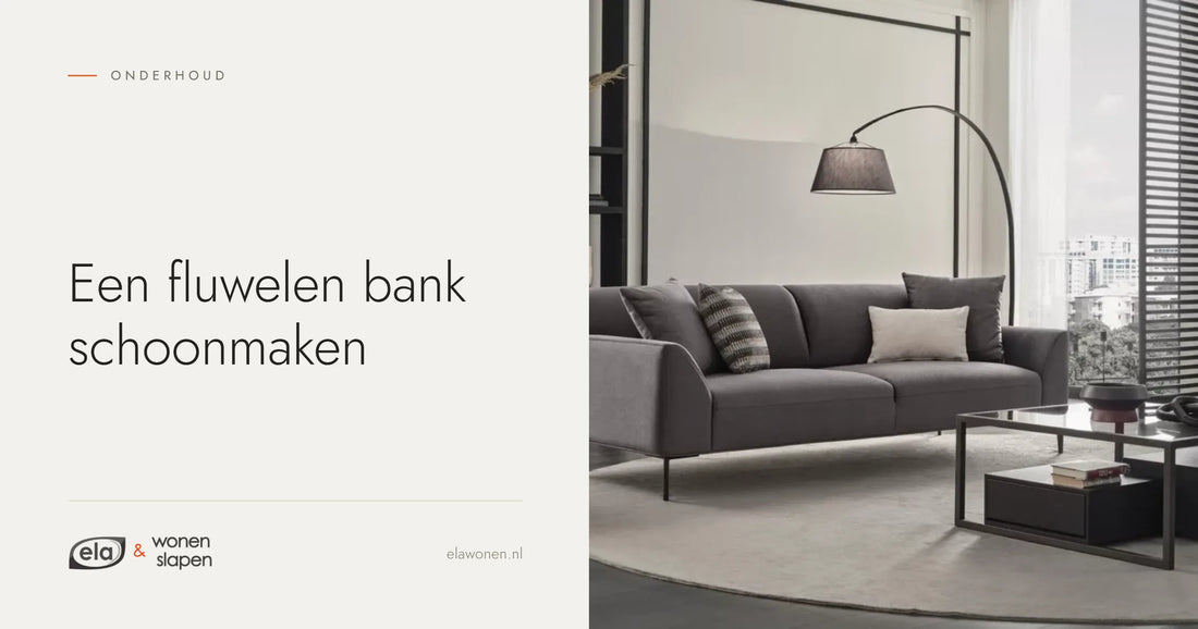 Berta 3 zits slaapbank in fluweel op metalen poten in een moderne woonkamer