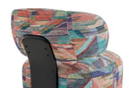 Soho Fauteuil - Draaibaar met Poten, Geweven Stof, Paars Khaki
