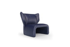 Puddle Fauteuil, Echt Leer, Marine