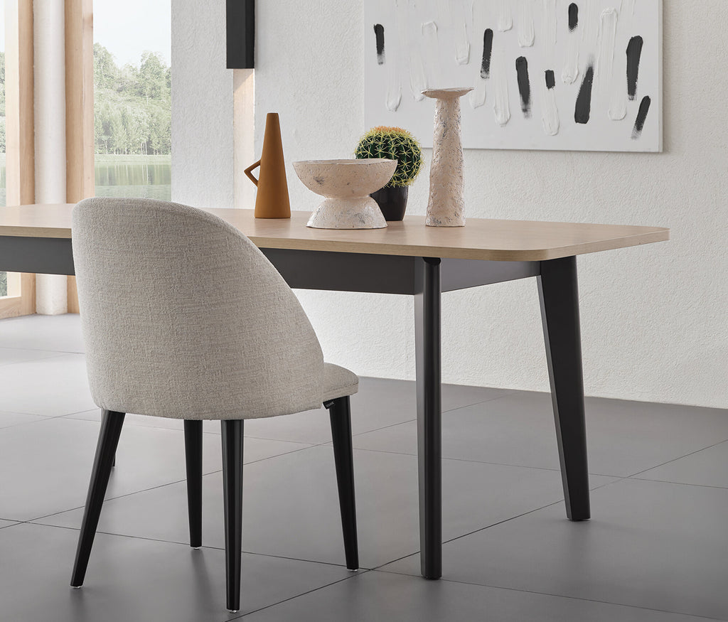 Terra Uitschuifbare Eettafel - Houten Poot, afbeelding 3