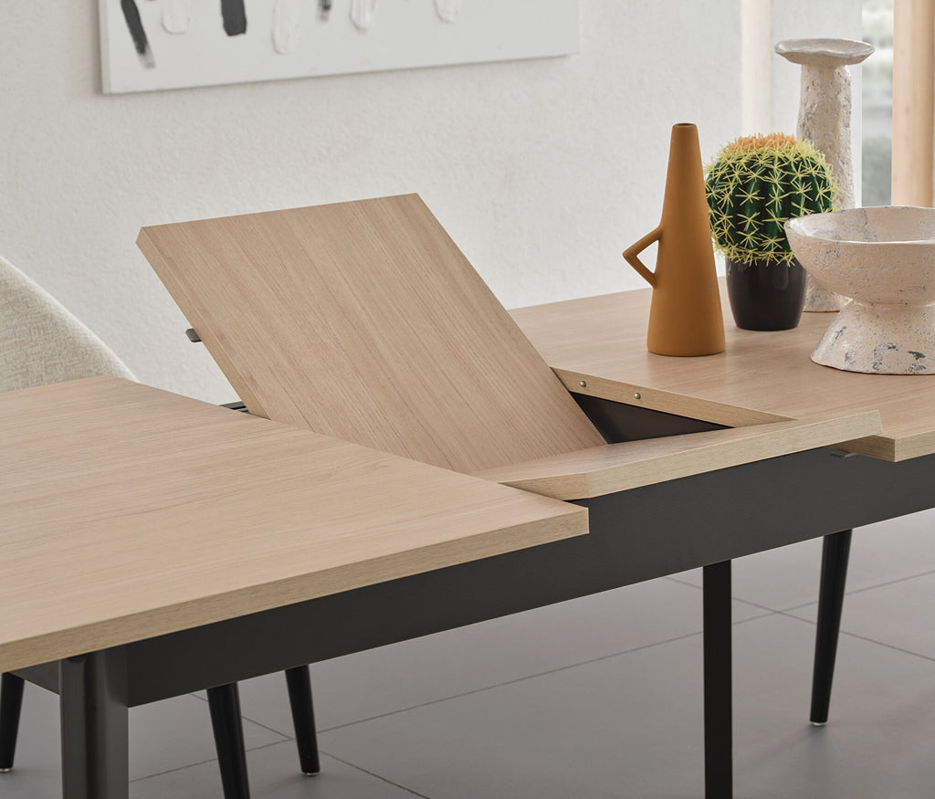 Terra Uitschuifbare Eettafel - Houten Poot, afbeelding 5