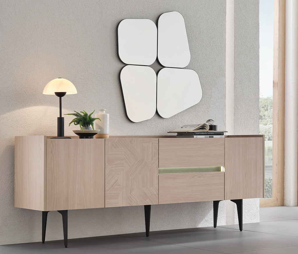 Terra Dressoir - Ladekast Spiegel - Amorf Form - Set OF 4, afbeelding 4