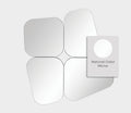 Terra Dressoir - Ladekast Spiegel - Amorf Form - Set OF 4 van Enza Home