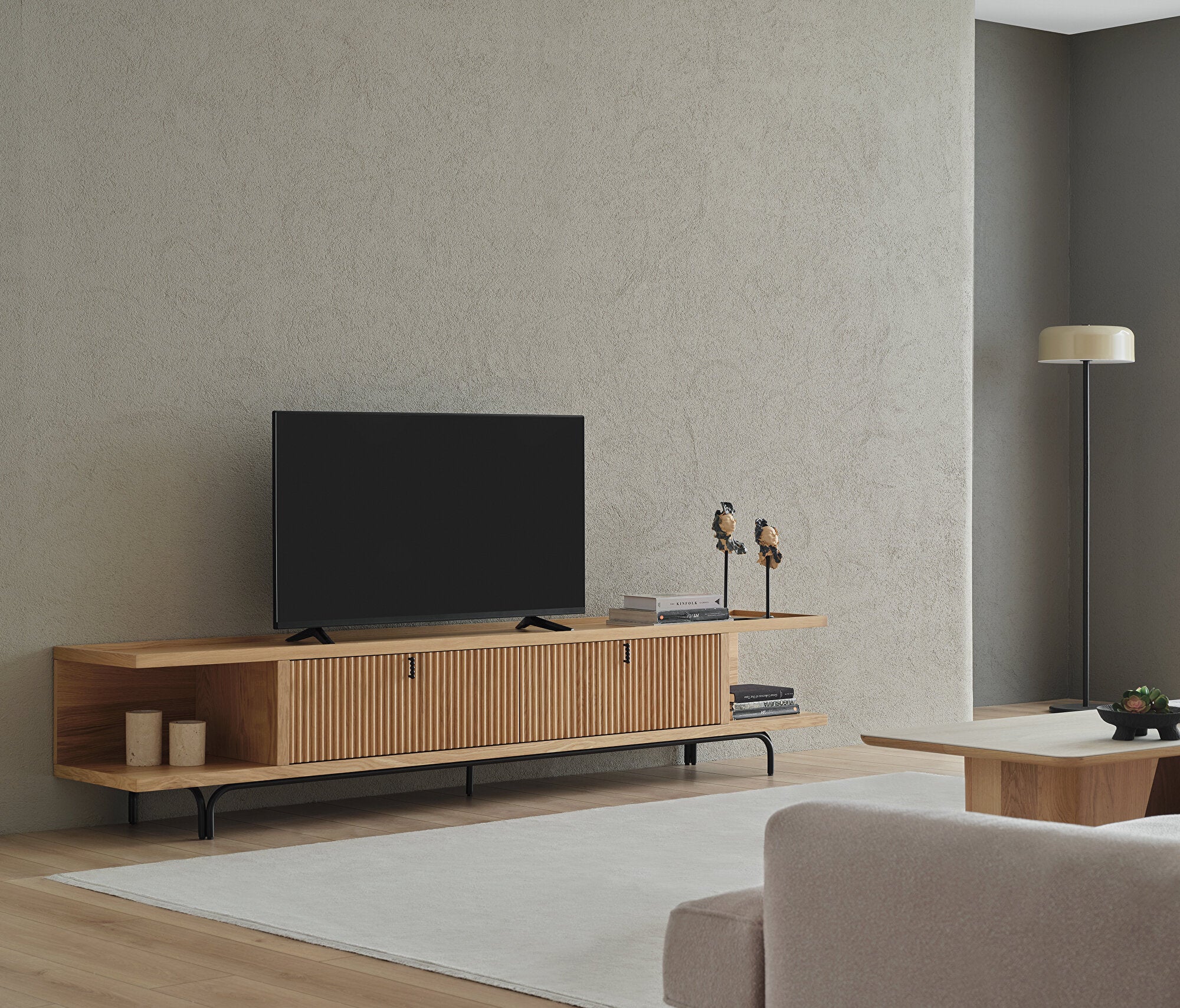 Austin TV Bankje Grote Eiken, afbeelding 2