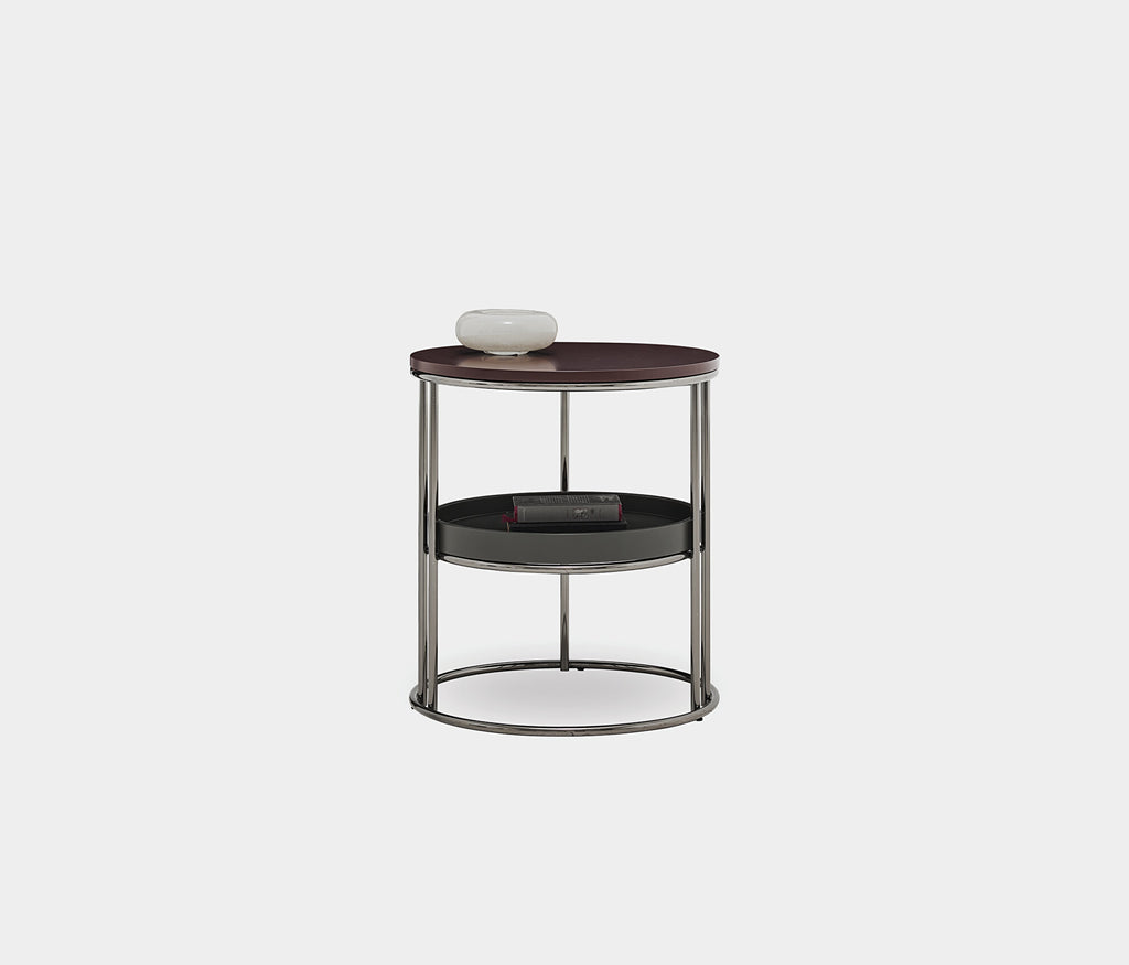 Pera 2-TIER Bijzettafel - Burgundy van Enza Home