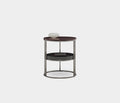 Pera 2-TIER Bijzettafel - Burgundy van Enza Home