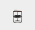 Pera 2-TIER Bijzettafel - Burgundy van Enza Home