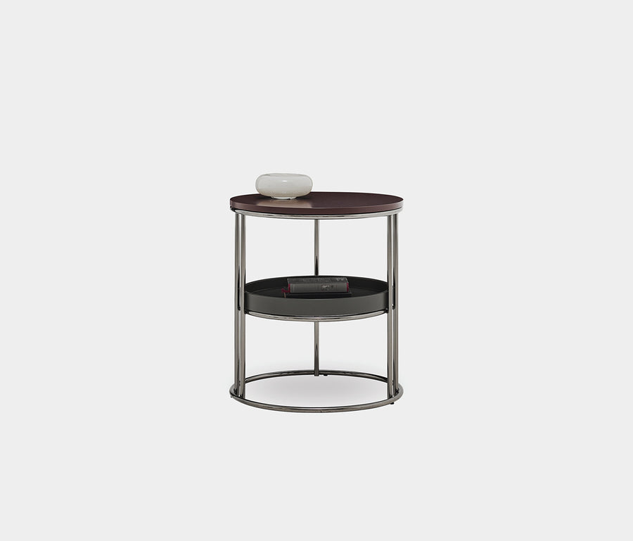 Pera 2-TIER Bijzettafel - Burgundy van Enza Home