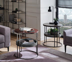 Pera 2-TIER Bijzettafel - Burgundy, afbeelding 2
