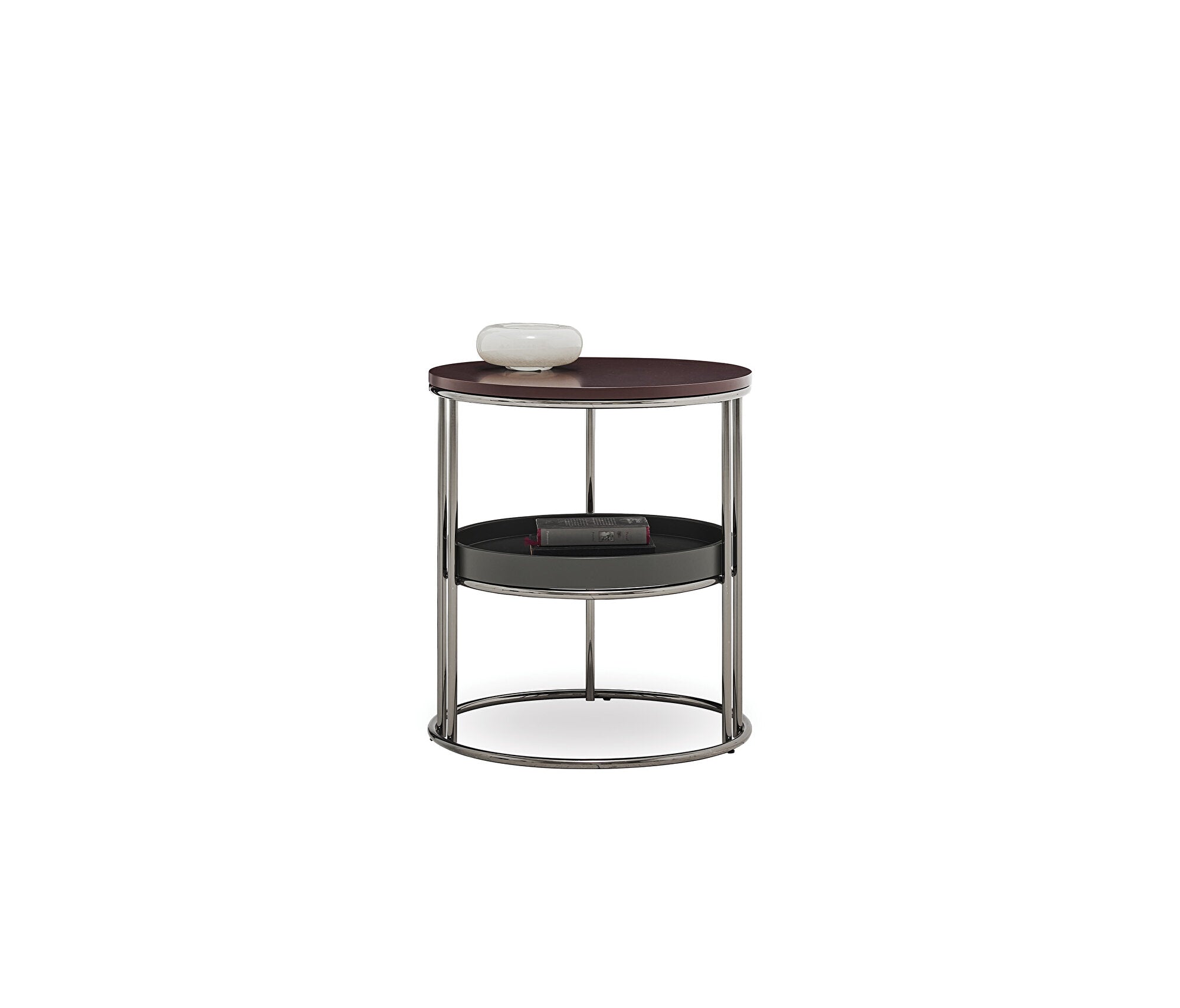 Pera 2-TIER Bijzettafel - Burgundy, afbeelding 3