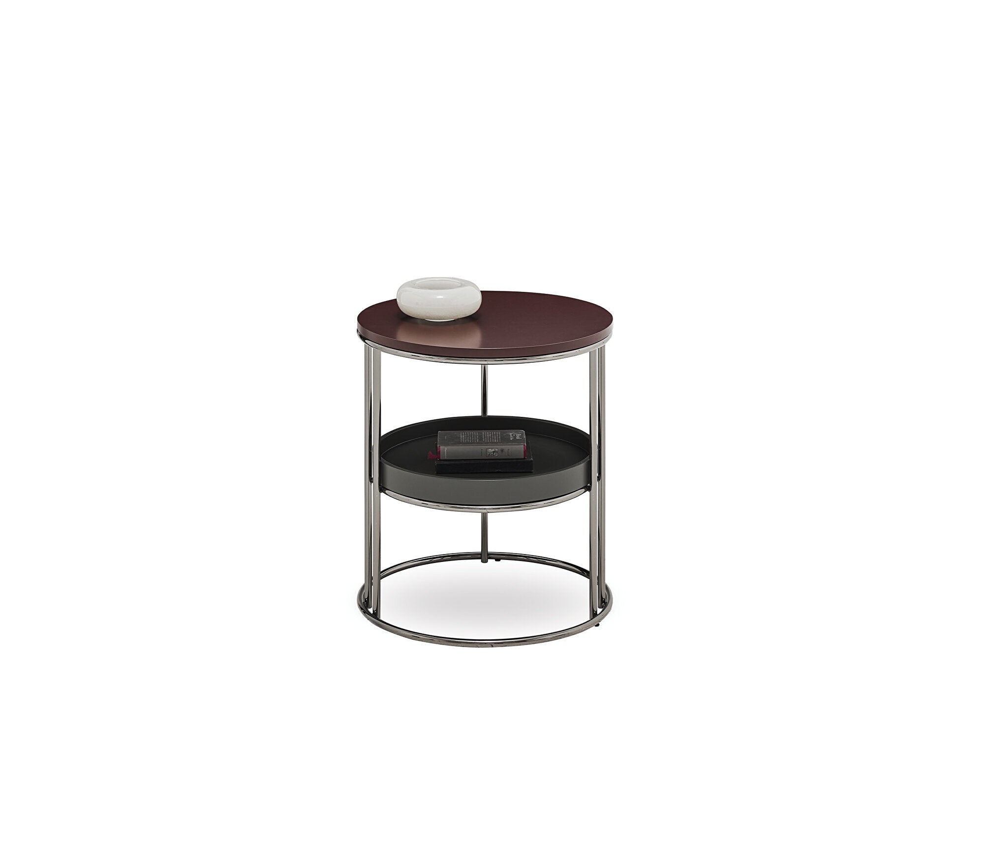 Pera 2-TIER Bijzettafel - Burgundy, afbeelding 5