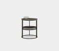 Pera 2-TIER Bijzettafel - Walnoot van Enza Home