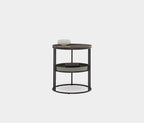 Pera 2-TIER Bijzettafel - Walnoot van Enza Home