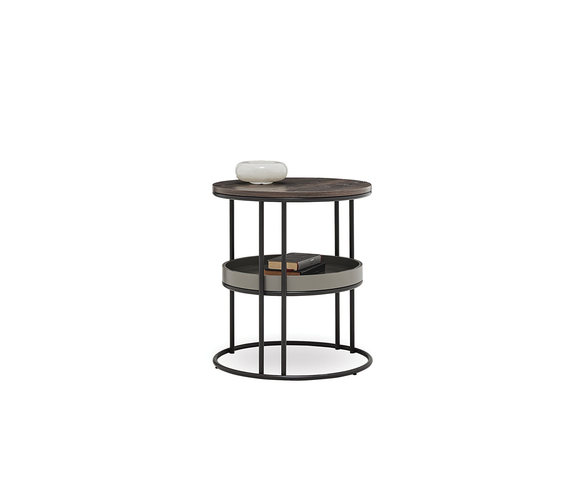 Pera 2-TIER Bijzettafel - Walnoot, afbeelding 4