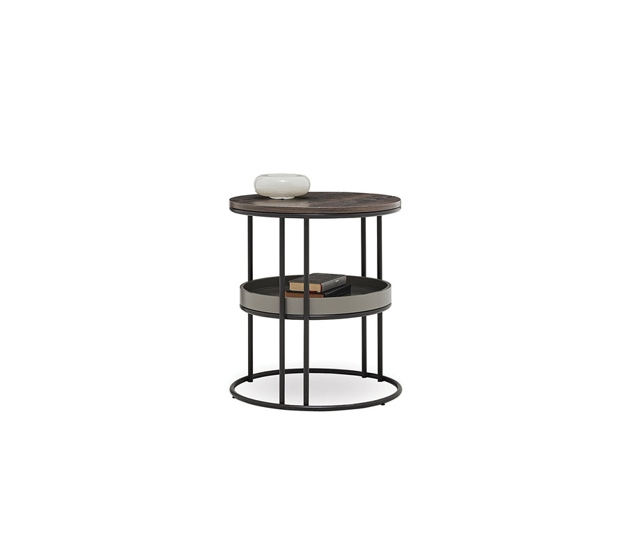 Pera 2-TIER Bijzettafel - Walnoot, afbeelding 4