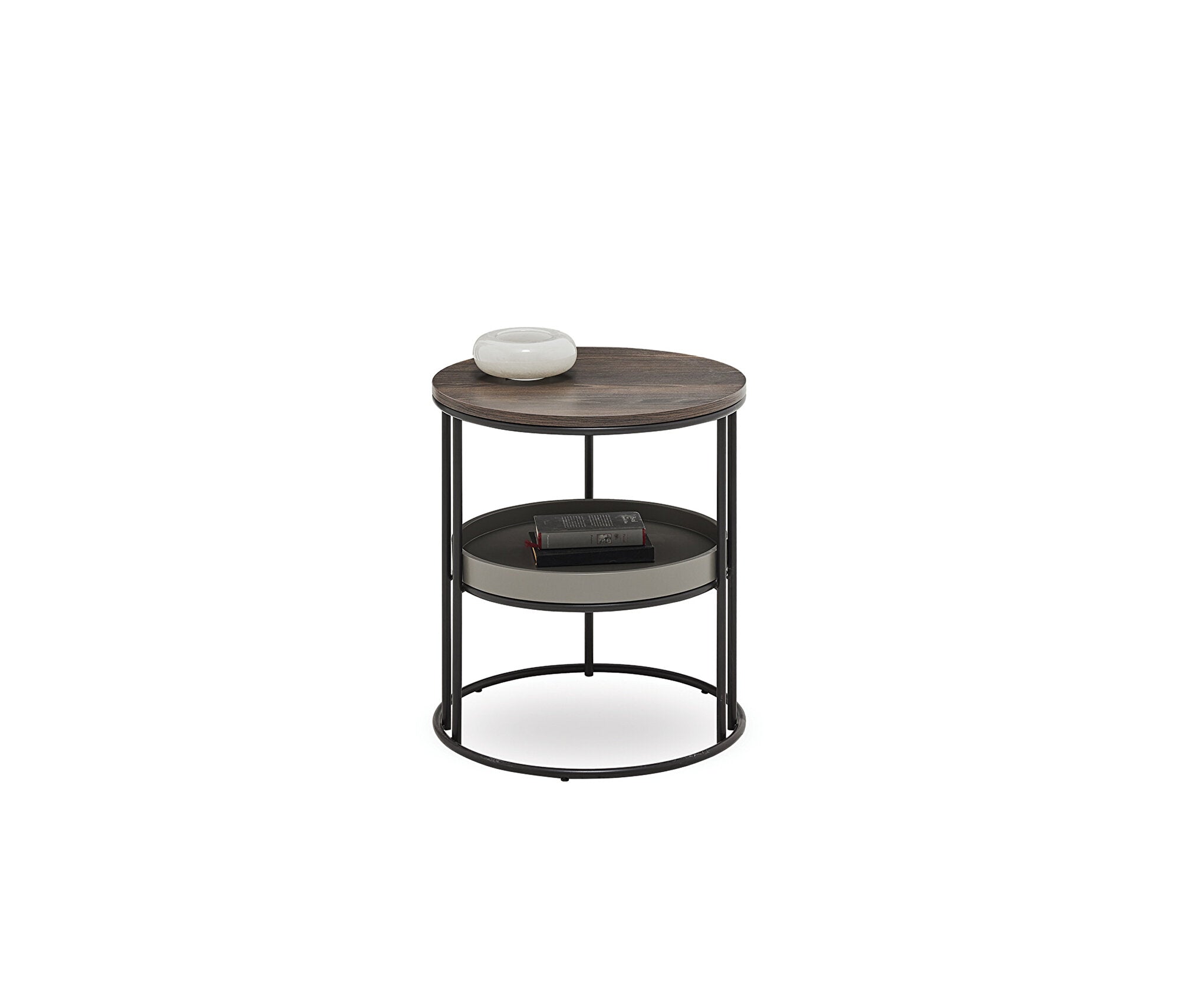 Pera 2-TIER Bijzettafel - Walnoot, afbeelding 5