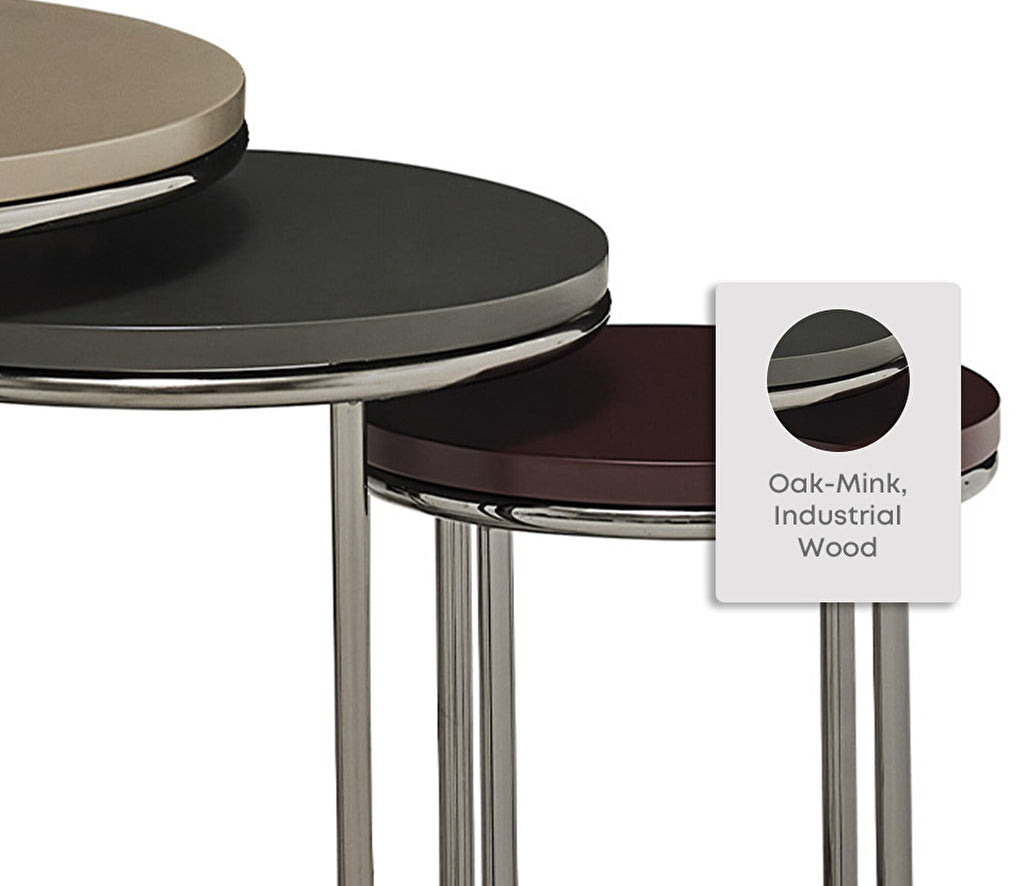Fiera 3-SET Nesting Salontafel van Enza Home