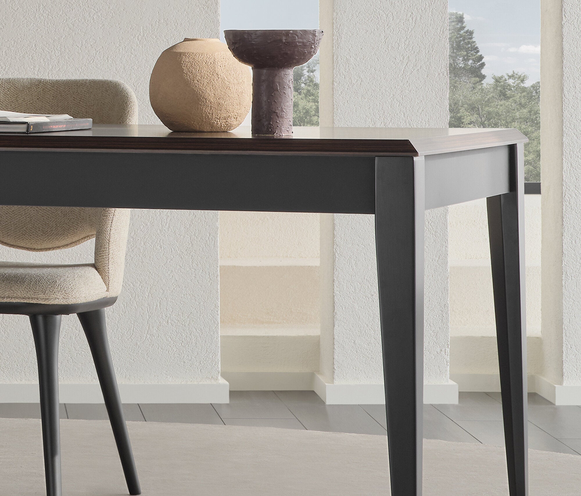 Parma Vaste Eettafel met Houten Poot, afbeelding 5