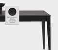 Parma Vaste Eettafel met Houten Poot van Enza Home, donker notenhout