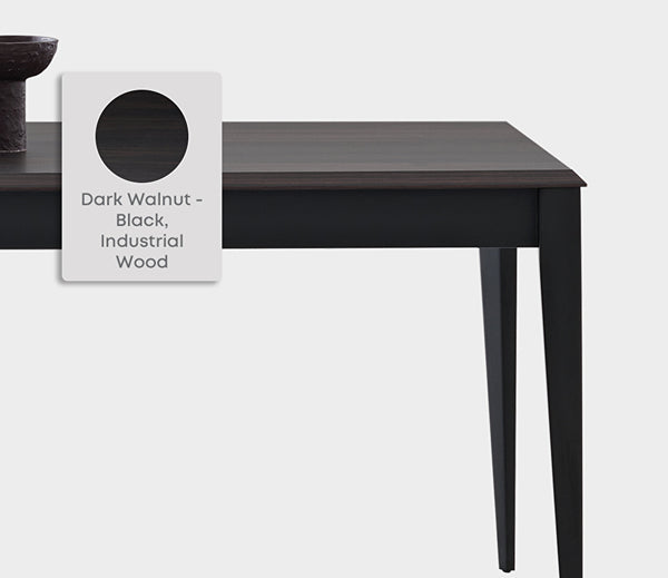 Parma Vaste Eettafel met Houten Poot