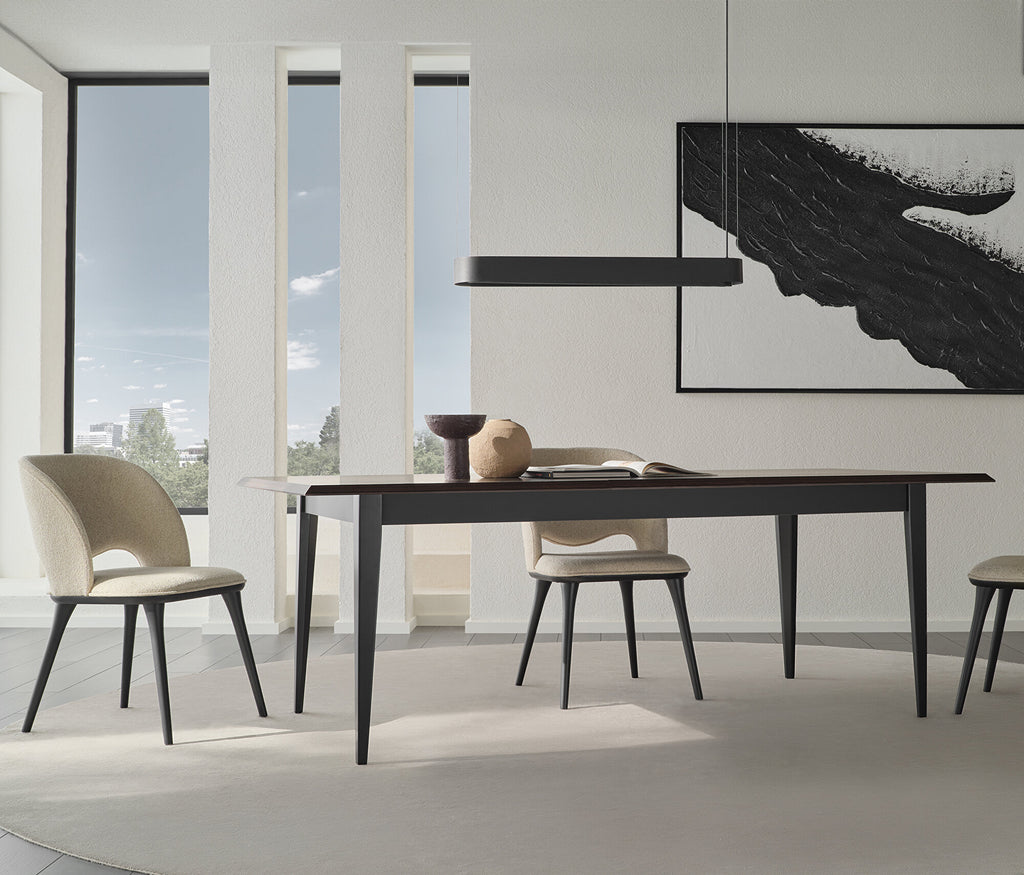 Parma Uitschuifbare Eettafel met Houten Poot, afbeelding 2