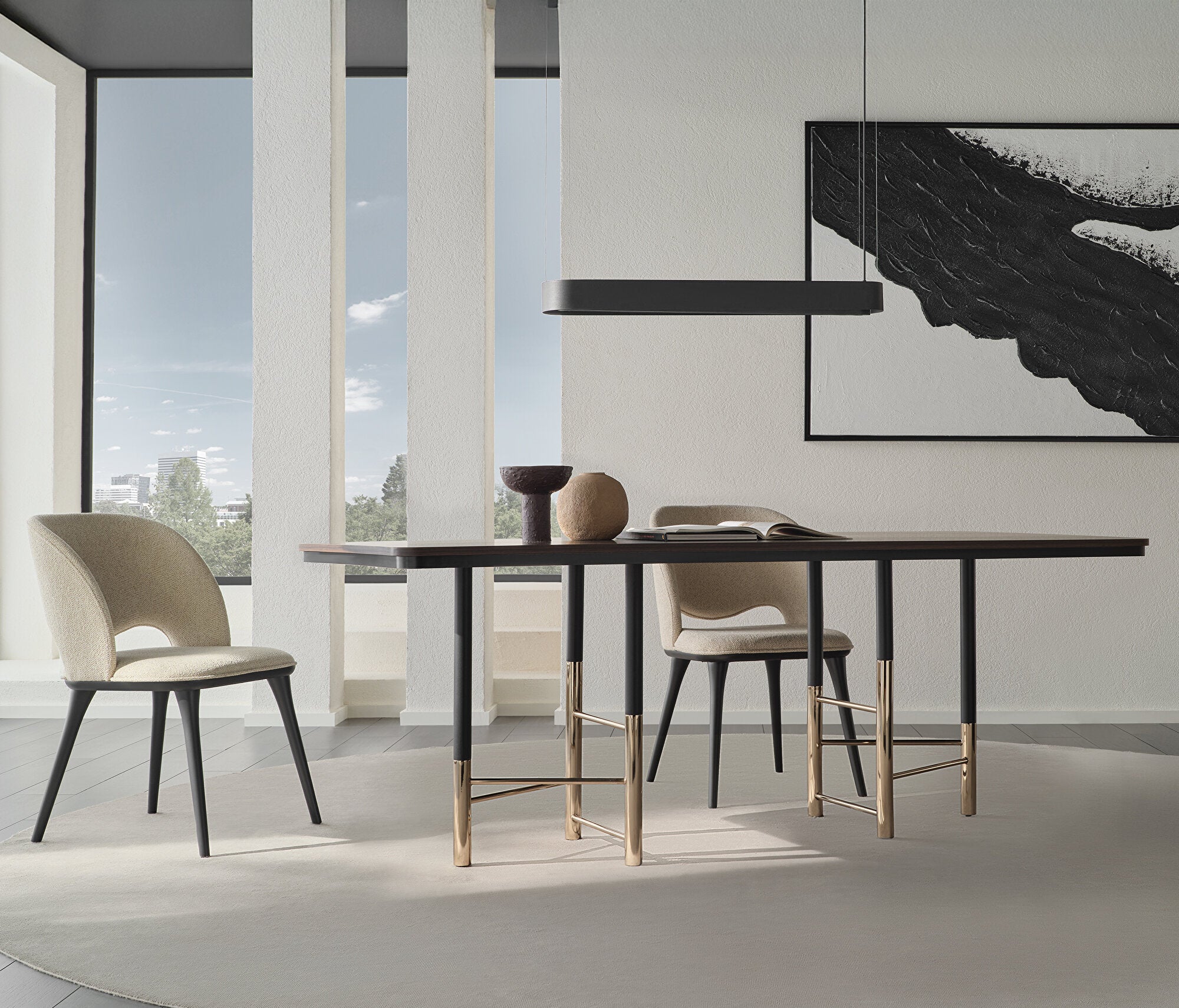 Parma Vaste Eettafel met Metalen Poot, afbeelding 2