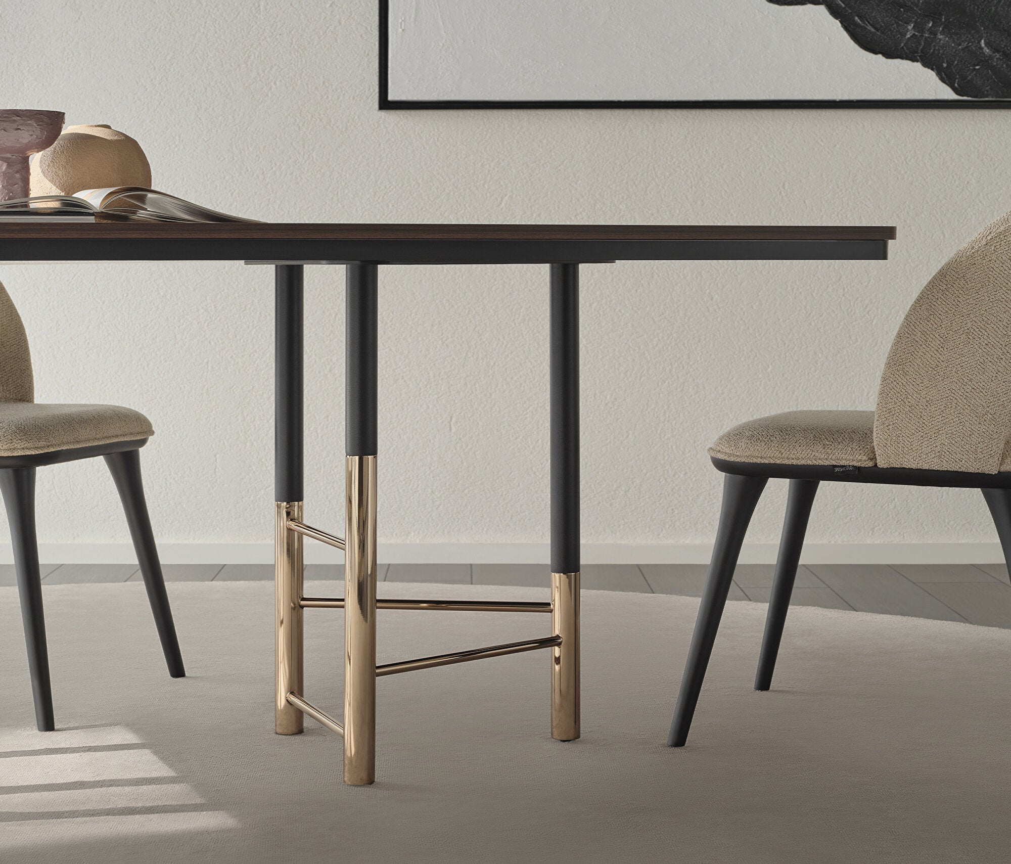 Parma Vaste Eettafel met Metalen Poot, afbeelding 4